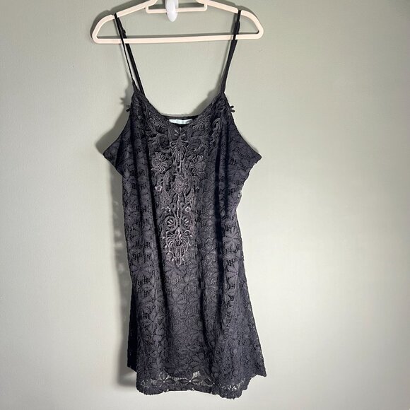 Maurices Women's Little Black Lace Dress with Adjustable Straps, Size XXL - Picture 3 of 11